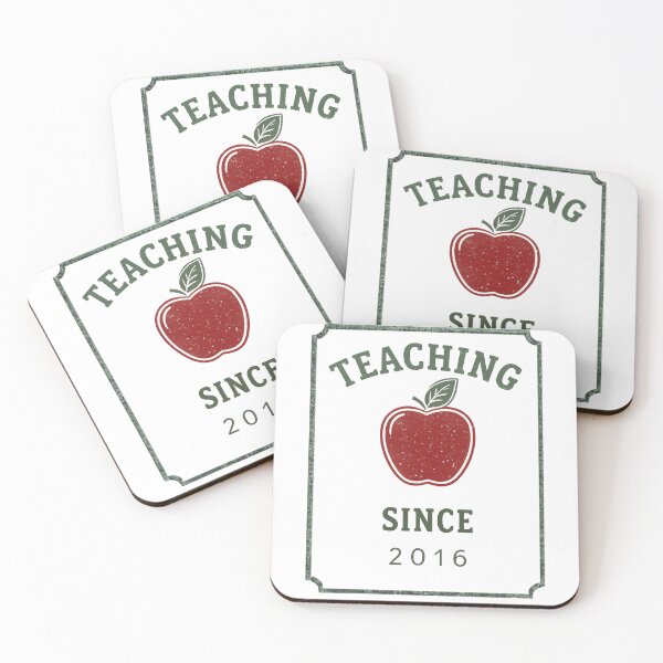 Item preview, Teaching Since 2016 Vintage Apple Badge Teacher designed and sold by Worn & Witty.