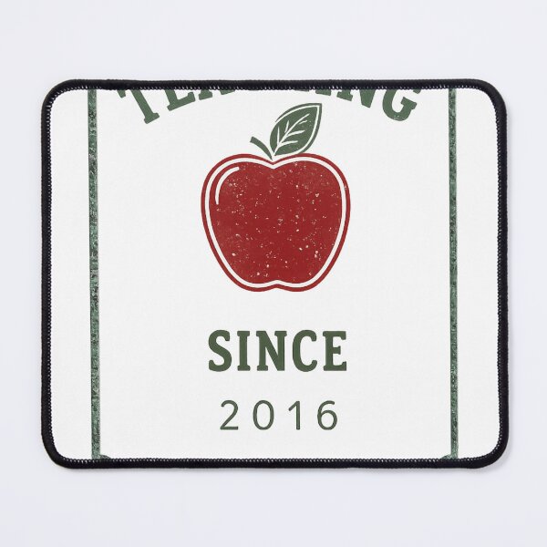 Item preview, Teaching Since 2016 Vintage Apple Badge Teacher designed and sold by Worn & Witty.