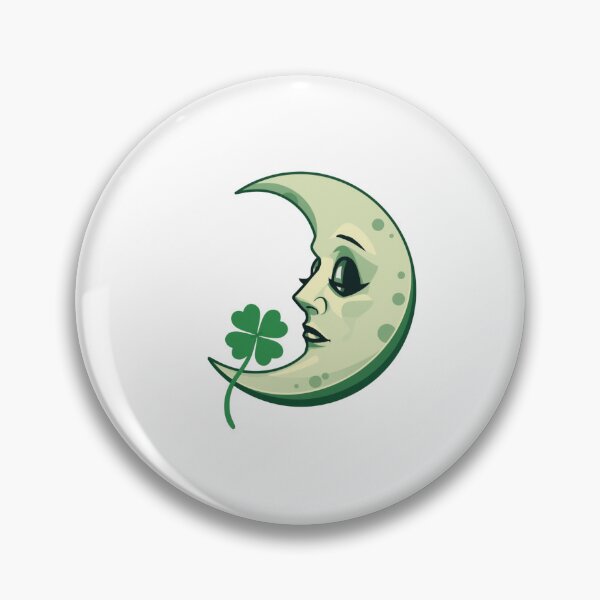 Item preview, Moon & four-leaf clover  designed and sold by Lucky 777.