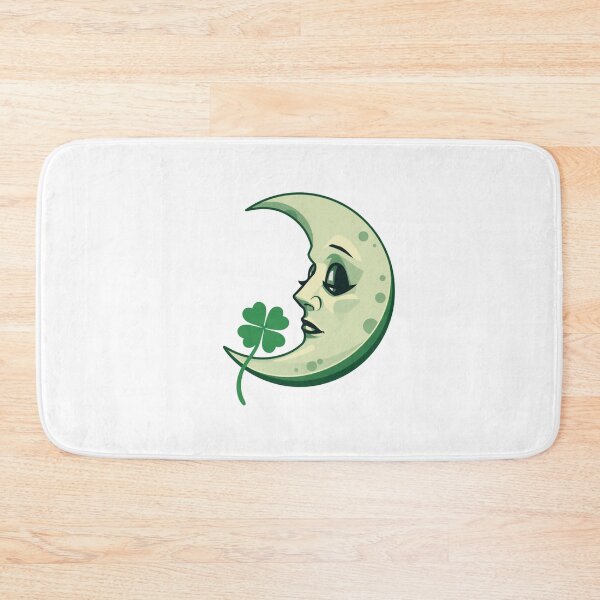 Item preview, Moon & four-leaf clover  designed and sold by Lucky 777.