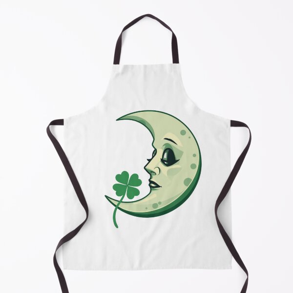Item preview, Moon & four-leaf clover designed and sold by Lucky 777.