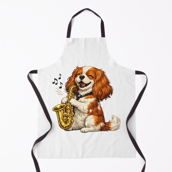 Item preview, Saxophone playing Blenheim Cavalier designed and sold by SpottyRainbow.