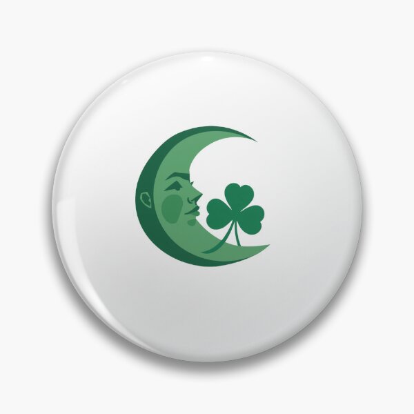 Item preview, Moon & four-leaf clover  designed and sold by Lucky 777.