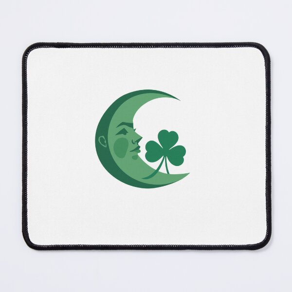 Item preview, Moon & four-leaf clover  designed and sold by Lucky 777.