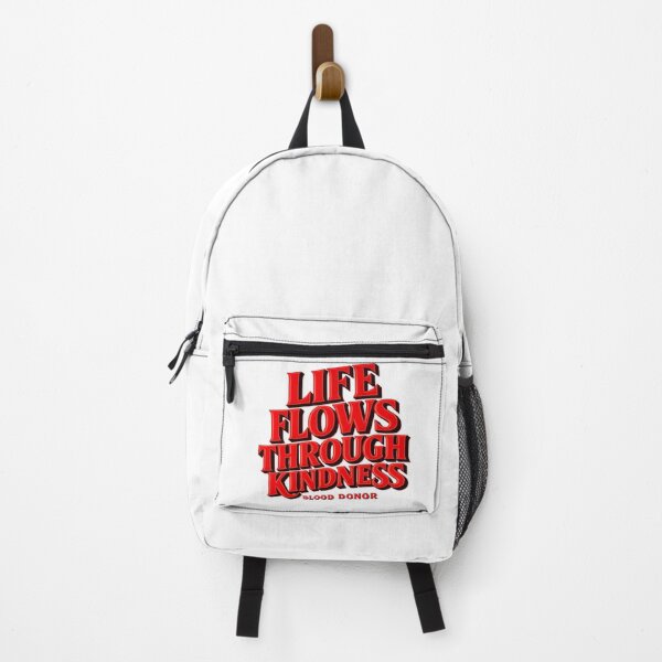Item preview, Life Flows Through Kindness Typography Shirt – Bold Red Motivational Quote designed and sold by MartBook.
