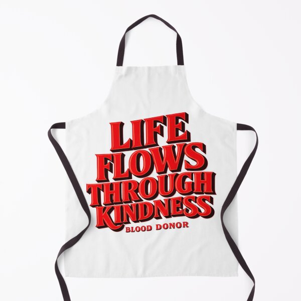 Item preview, Life Flows Through Kindness Typography Shirt – Bold Red Motivational Quote designed and sold by MartBook.