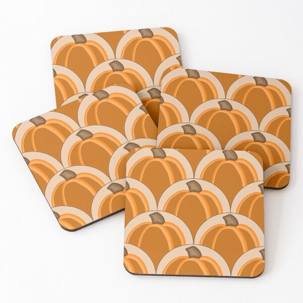 Item preview, Autumn Pumpkins Scallop Harvest Pattern designed and sold by CI Creative Design LLC.