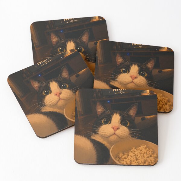 Item preview, Cozy Movie Night Cat | Cute Popcorn Kitty Aesthetic designed and sold by Jesus-istheway.