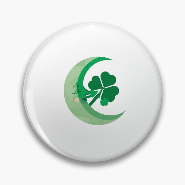 Item preview, Moon & four-leaf clover  designed and sold by Lucky 777.