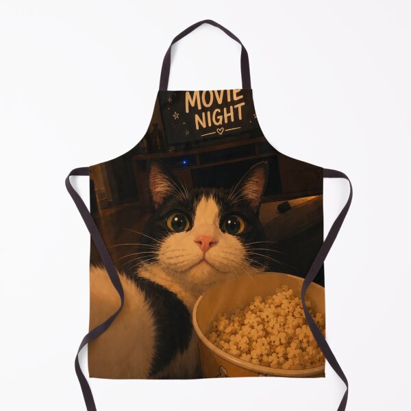 Item preview, Cozy Movie Night Cat | Cute Popcorn Kitty Aesthetic designed and sold by Jesus-istheway.