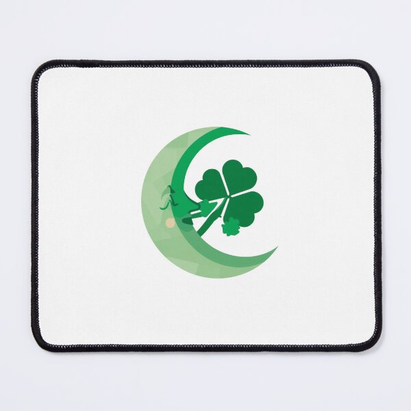 Item preview, Moon & four-leaf clover  designed and sold by Lucky 777.