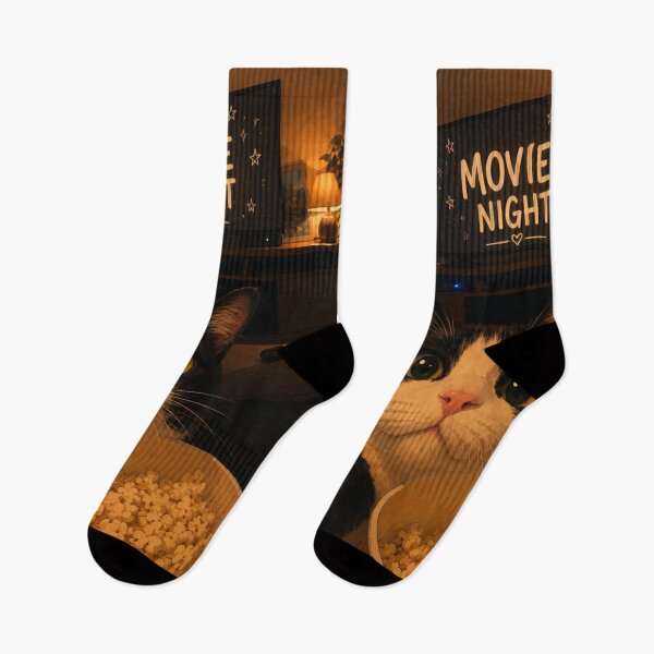 Item preview, Cozy Movie Night Cat | Cute Popcorn Kitty Aesthetic designed and sold by Jesus-istheway.