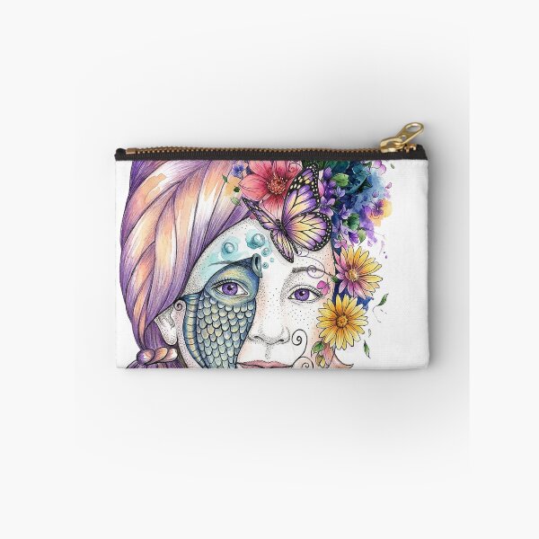 Item preview, Enchanted Floral Fish Face-Magical  Garden Art for T-Shirts & Custom Products designed and sold by Mnrrstudio.