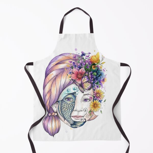 Item preview, Enchanted Floral Fish Face-Magical Garden Art for T-Shirts & Custom Products designed and sold by Mnrrstudio.