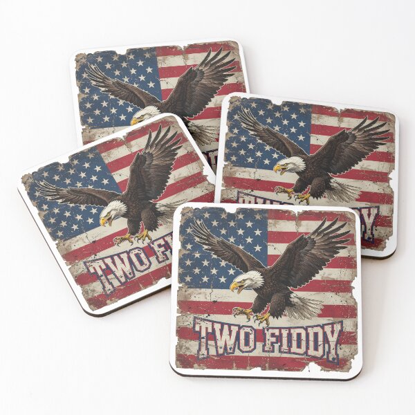 Item preview, Two Fiddy Bald Eagle American Flag designed and sold by CutOutIdols.