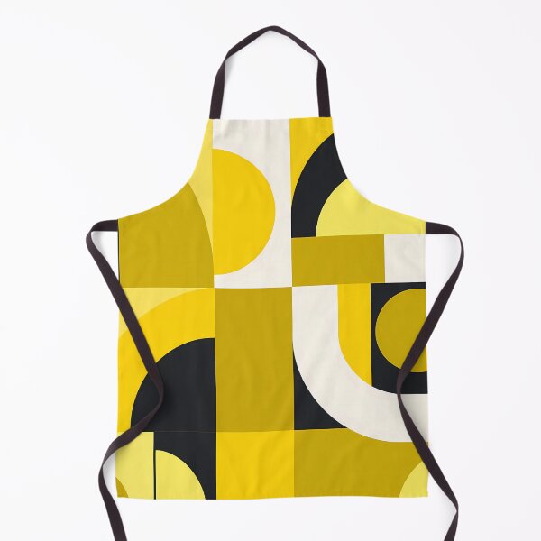 Item preview, Retro Mid-Century Modern Geometric Abstract in Mustard Yellow designed and sold by Aureva Arts Shop.