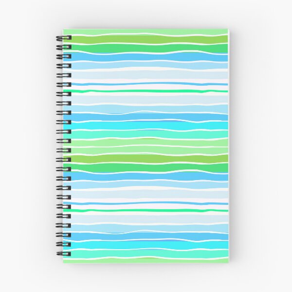 Item preview, Ocean Wavy Stripes Blue Green Pattern designed and sold by CI Creative Design LLC.