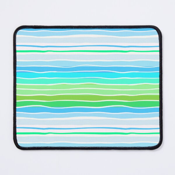 Item preview, Ocean Wavy Stripes Blue Green Pattern designed and sold by CI Creative Design LLC.