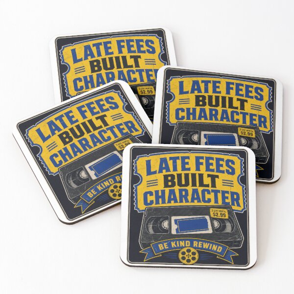 Item preview, Late Fees Built Character - 80's VCR vibe designed and sold by xrats.