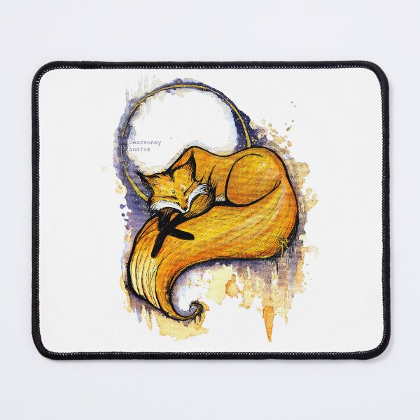 Item preview, Cute Red Fox design Sticker - Wall Art Decor - Great gift idea - Kitsune Art designed and sold by DearhoneyandArt.
