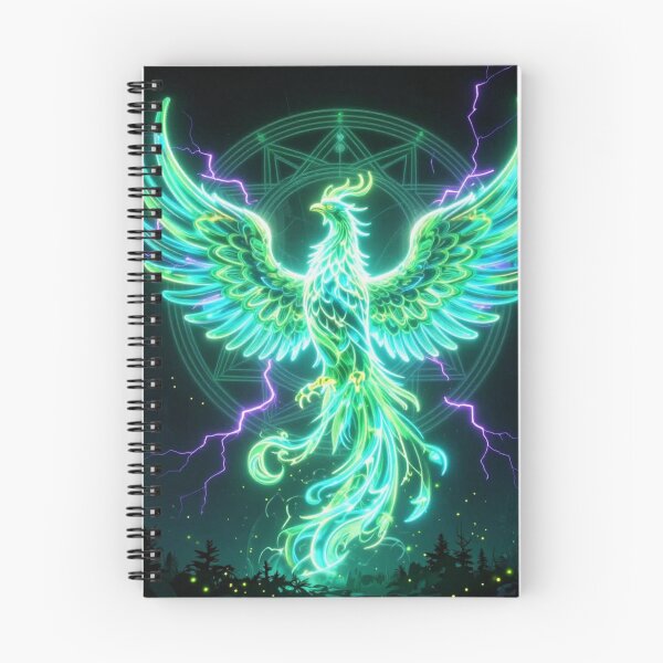 Item preview, Neon Fantasy Eagle in Nature Circle Design | Glowing Wildlife Art | Mystic Forest Bird Illustration designed and sold by DervoTeck2767.