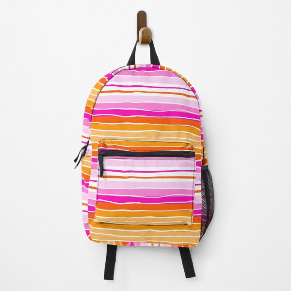 Item preview, Pink Orange Wavy Sunset Stripes Pattern designed and sold by CI Creative Design LLC.