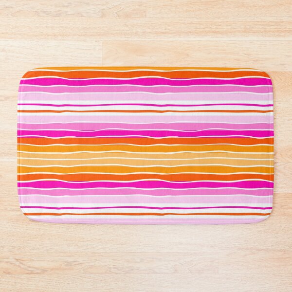 Item preview, Pink Orange Wavy Sunset Stripes Pattern designed and sold by CI Creative Design LLC.