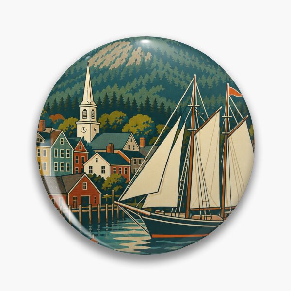 Item preview, Camden USA Travel Souvenir - Retro Illustration designed and sold by VisualArtsOasis.