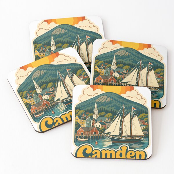 Item preview, Camden USA Travel Souvenir - Retro Illustration designed and sold by VisualArtsOasis.