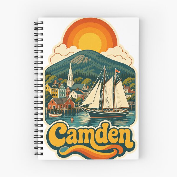 Item preview, Camden USA Travel Souvenir - Retro Illustration designed and sold by VisualArtsOasis.