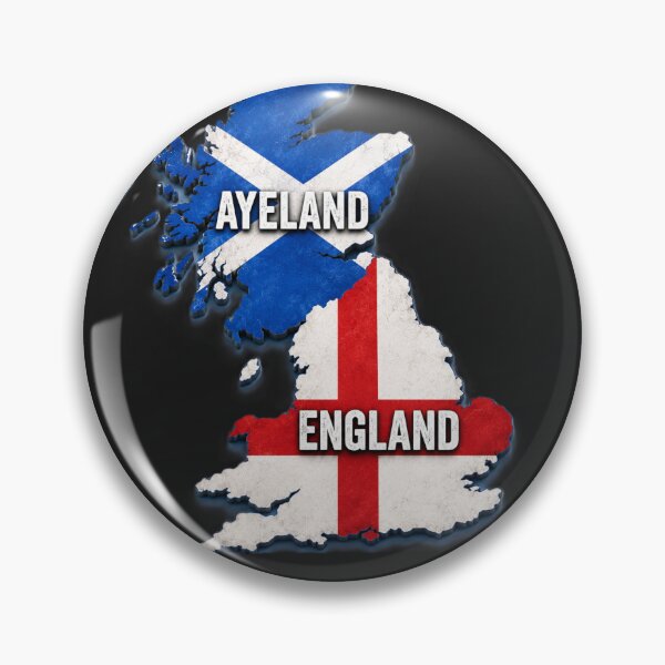 Item preview, Funny England Scotland Map Split Design – ENGLAND vs AYELAND UK Flag Joke designed and sold by Ink & Highlands.