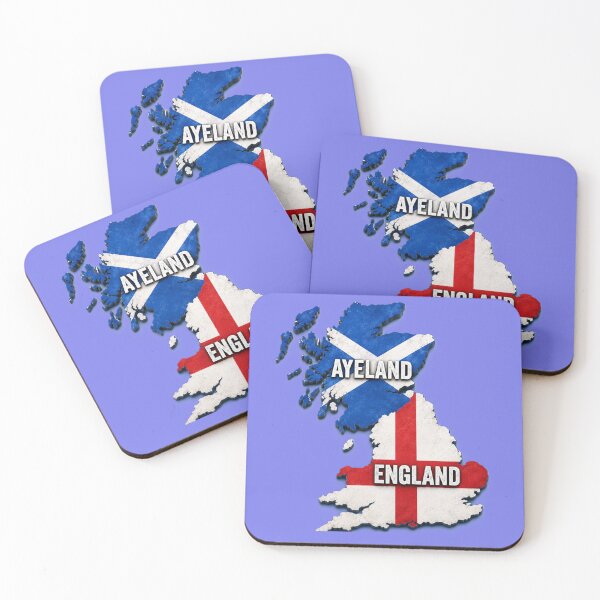Item preview, Funny England Scotland Map Split Design – ENGLAND vs AYELAND UK Flag Joke designed and sold by Ink & Highlands.