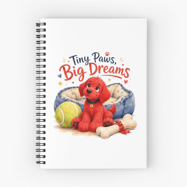 Item preview, Tiny Paws Big Dreams Cute Red Puppy Watercolor Sticker | Whimsical Dog Lover Gift designed and sold by Obinne.