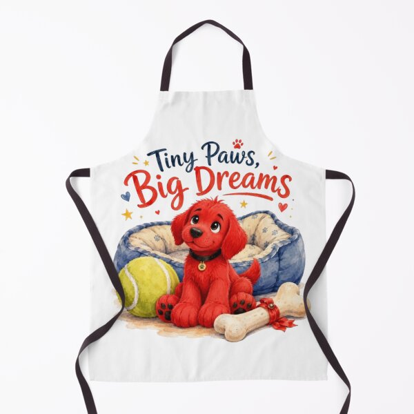 Item preview, Tiny Paws Big Dreams Cute Red Puppy Watercolor Sticker | Whimsical Dog Lover Gift designed and sold by Obinne.
