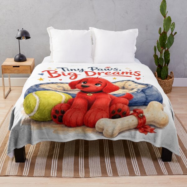 Item preview, Tiny Paws Big Dreams Cute Red Puppy Watercolor Sticker | Whimsical Dog Lover Gift designed and sold by Obinne.