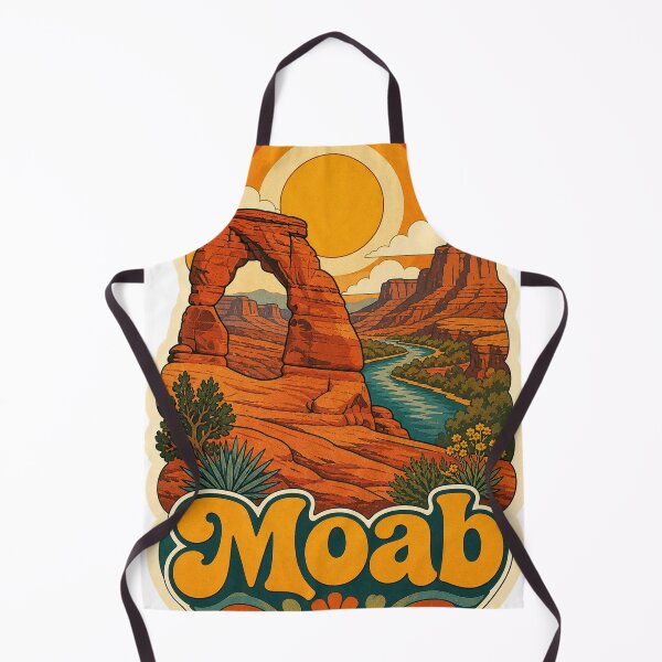 Item preview, Moab USA Travel Souvenir - Retro Illustration designed and sold by VisualArtsOasis.