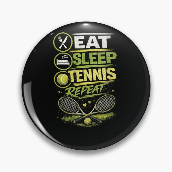 Item preview, Eat Sleep Tennis Repeat Vintage Sports Design designed and sold by brighiinfo.