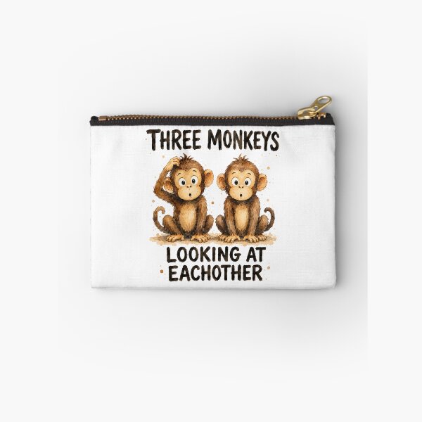 Item preview, Three Monkeys Looking at Each Other designed and sold by lvlupthreads.
