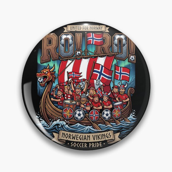 Item preview, Ro Ro Norway Viking Football Support - Norwegian Heritage Fan Gift designed and sold by NuralsArt.