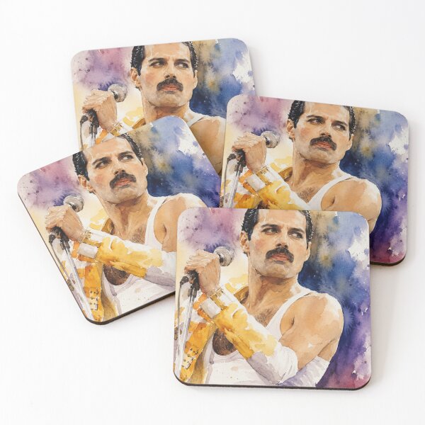 Artikelvorschau, Freddie Mercury Aquarell-Legendenporträt entworfen und verkauft von SHOCAMPOS DESIGNS .
