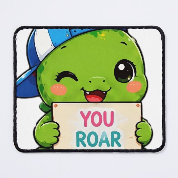 Item preview, Cute Dinosaur You Roar Some Kawaii Sticker designed and sold by DailyDoodlesBySumbul.