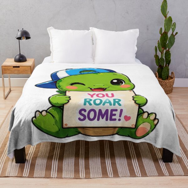 Item preview, Cute Dinosaur You Roar Some Kawaii Sticker designed and sold by DailyDoodlesBySumbul.