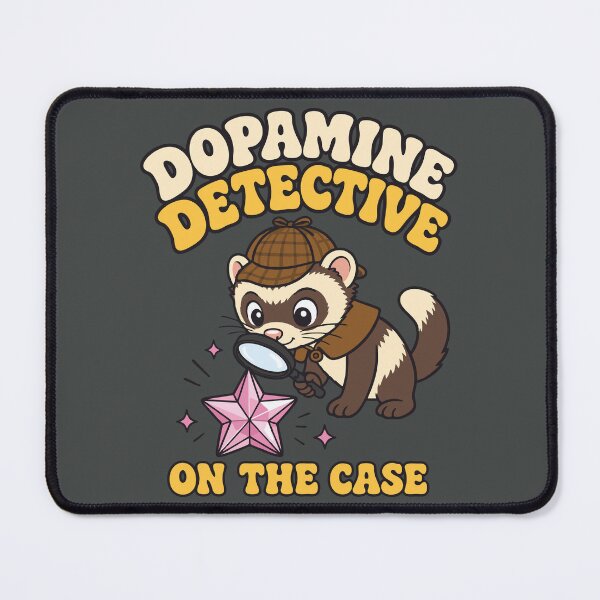 Item preview, Funny Ferret Dopamine Detective designed and sold by DigitalGlade.