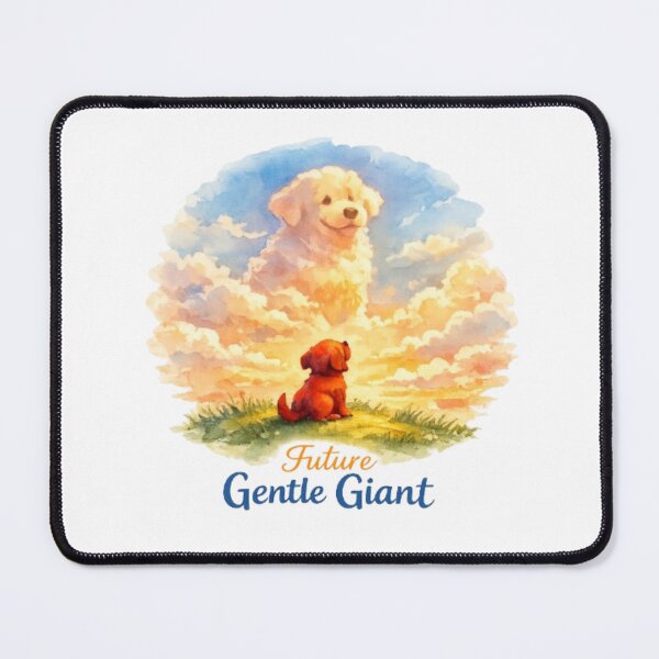 Item preview, Future Gentle Giant Watercolor Red Puppy Sticker | Cute Dog Lover Inspirational Art designed and sold by Obinne.