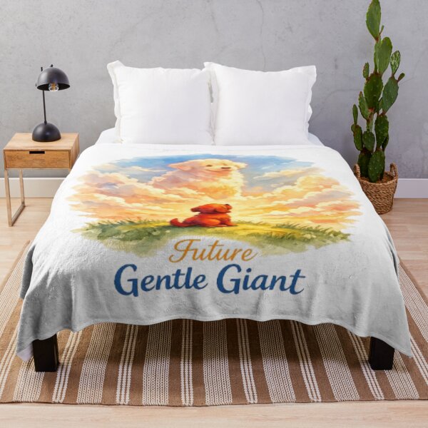 Item preview, Future Gentle Giant Watercolor Red Puppy Sticker | Cute Dog Lover Inspirational Art designed and sold by Obinne.