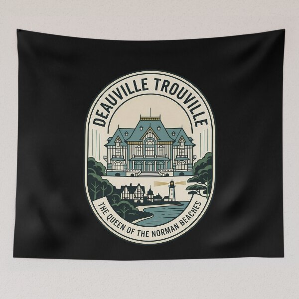 Item preview, Deauville Trouville Vintage Travel Emblem Normandy France designed and sold by k3rstman1.