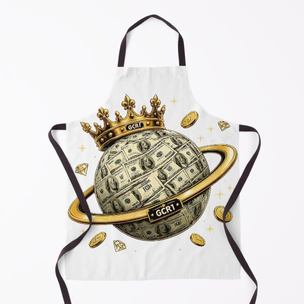 Item preview, Money World Crown – GCR1 Luxury Gold Planet Cash Illustration designed and sold by GCR1.