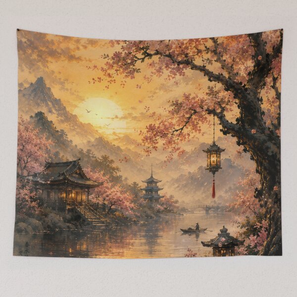 Item preview, Whispers of Sakura Lake designed and sold by Sanctum Icons.