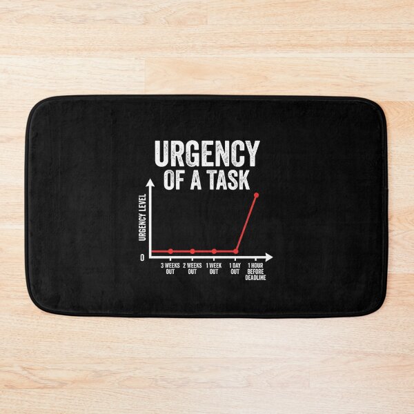 Item preview, Urgency Of A Task Funny Deadline Graph designed and sold by elderberry.