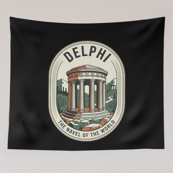 Item preview, Delphi Navel of the World Vintage Travel Emblem designed and sold by k3rstman1.